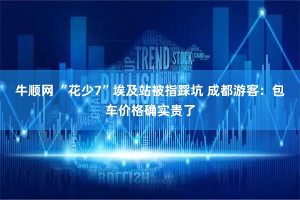 牛顺网 “花少7”埃及站被指踩坑 成都游客：包车价格确实贵了