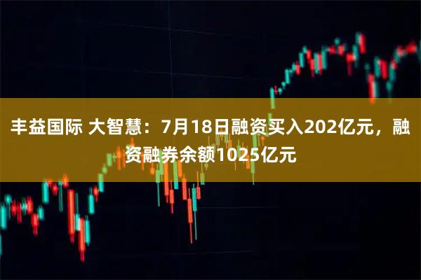丰益国际 大智慧:7月18日融资买入202亿元,融资融券余额1025亿元